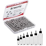 Breezliy 200 pcs Paint Mixing Balls Stainless Steel Mixing Agitator Balls for Mixing Model Paints,5.5mm/ 0.22”。