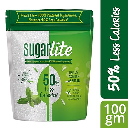 Sugarlite 50 Less Calories Sugar Pouch 100 Gm Amazon In