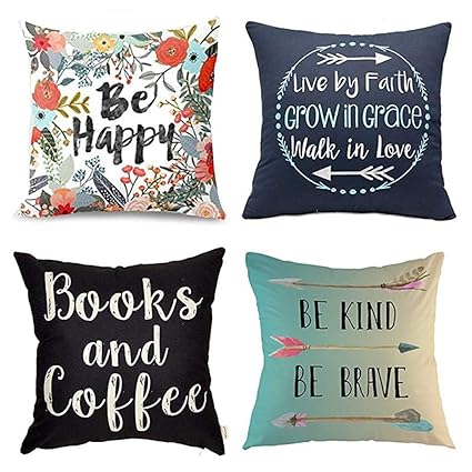 Inspirational Quote Gray Throw Pillows Decorative Inspirational
