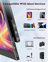 KEEPTIME Portable Monitor, 15.6inch 1080P FHD
