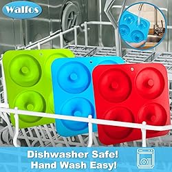 Walfos Full Size Silicone Donut Mold for Baking- 4