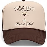 Espresso Martini Social Club Trucker Hat | Margs Tequila Drinking Funny Cute Drinks | Premium Snapback Hat for Men & Women