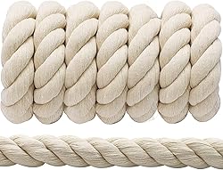 VEIZEDD 100% Cotton Rope, 1 inch x 48