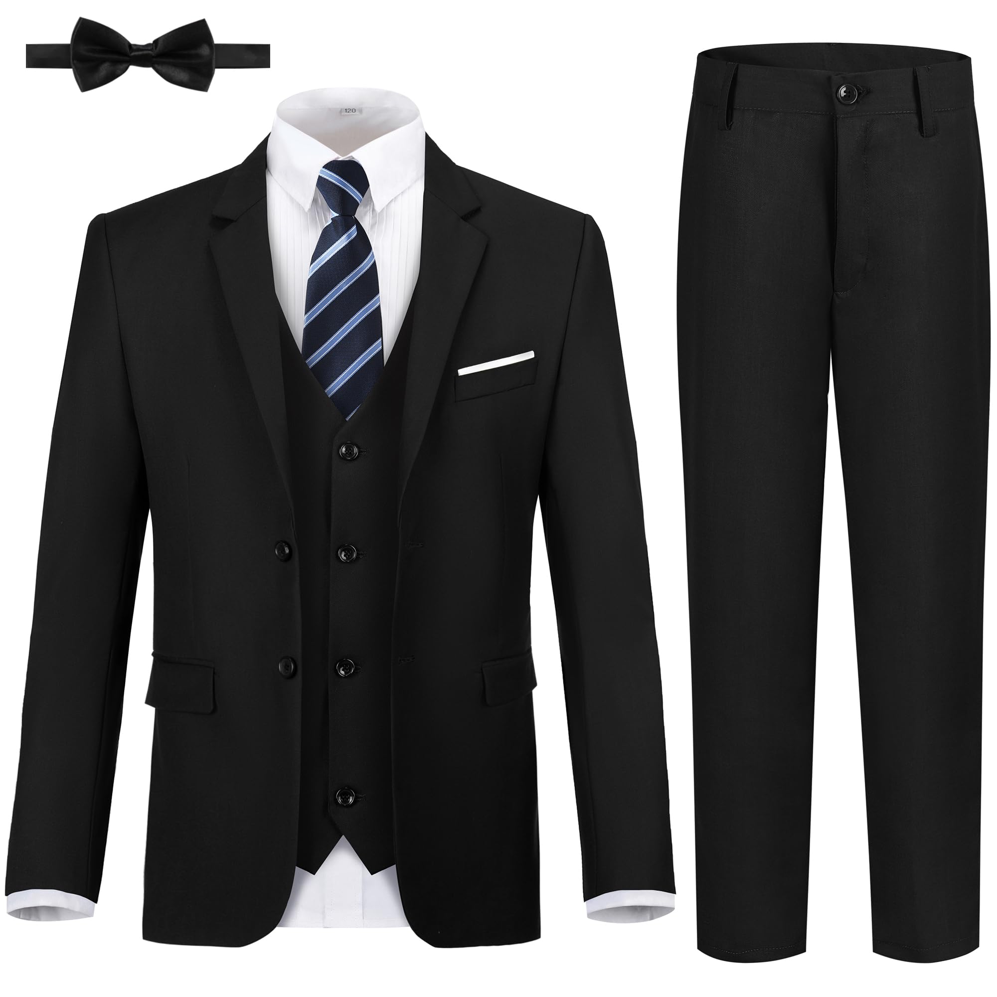 thumbnail image 2 of ETHAN Boys' Suits Slim Fit 5 Pieces Boys Formal Suit Set For Wedding Suit Ring Bearer Suit Light Grey 4y 86961866 89d1 4850 Ae88 86abe7e0dfb0.aaa646a82bdaa3b052463775cf7ef00a 2 of 9