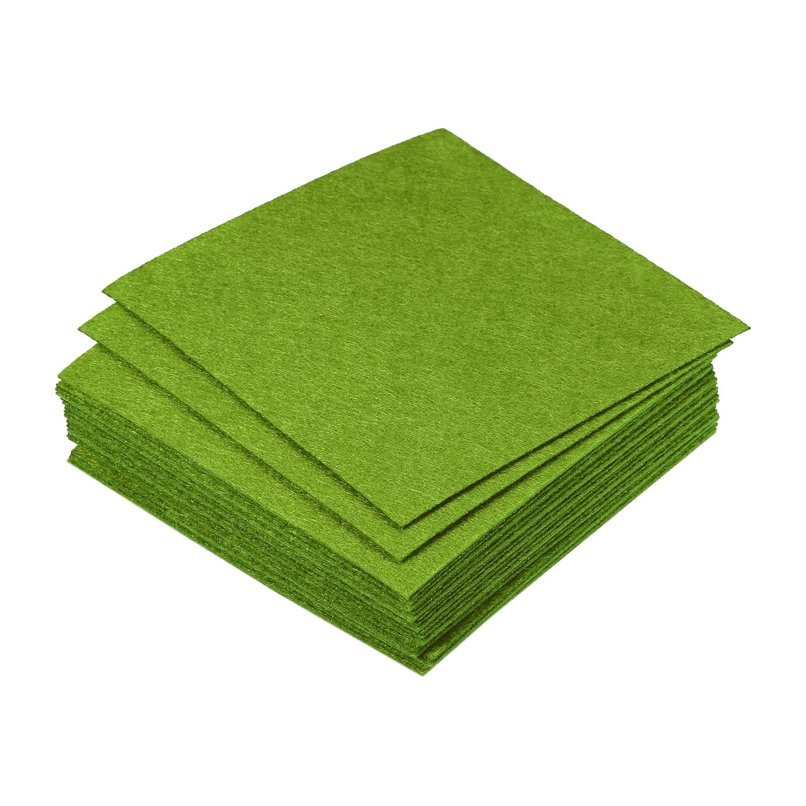 PATIKIL Soft Felt Sheets Fabric Craft Sheets Dark Green 4 Inch x 4 Inch for DIY Hobby Decorate Pack of 18