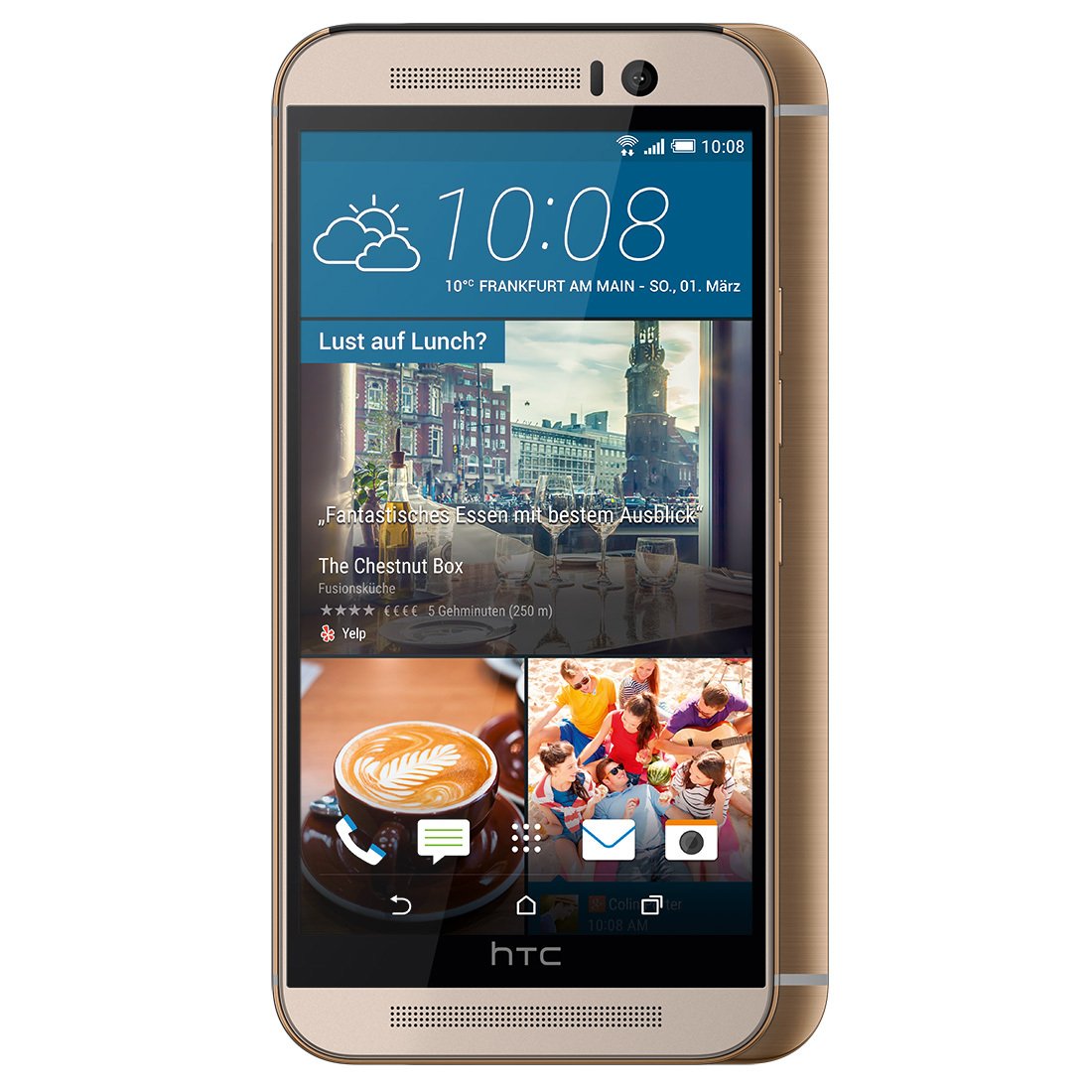 HTC One (M9) - gold on silver - 4G HSPA+ - 32 GB - GSM - Android Phone