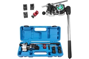 GIMYUAN 45 Degree Professional Brake Line Flaring Tool Kit for Single, Bubble, and Double Flares, 3/16", 1/4", 5/16", 3/8" Tubing