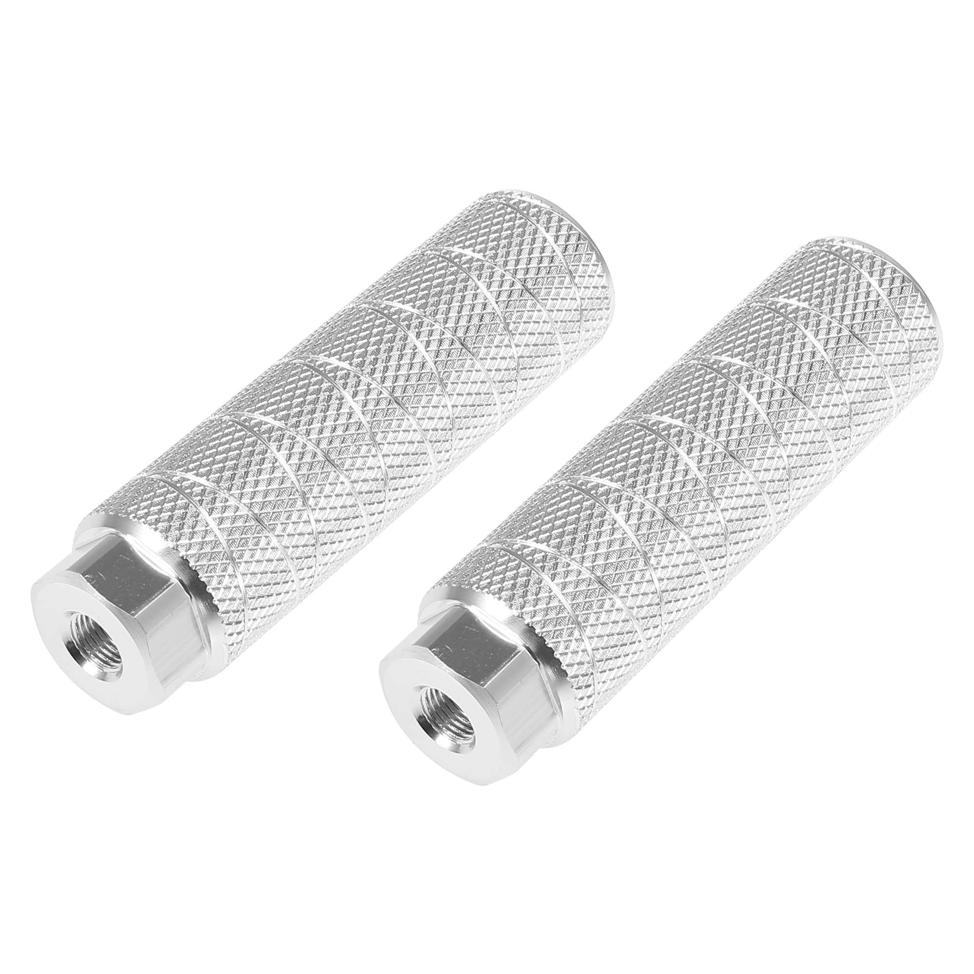 X AUTOHAUX 1 Pair 100x28mm Axle Rear Foot Pegs for Bike Fit 3/8 Inch Axles