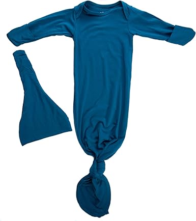 newborn baby knotted gown