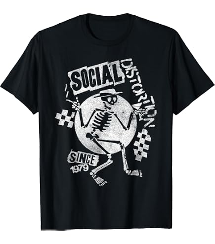 Amazon.com: Official Social Distortion Skelly T-Shirt : Clothing