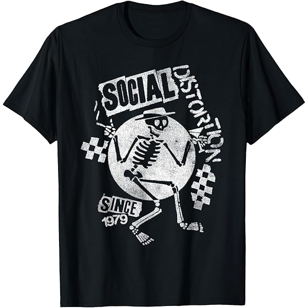 Amazon.com: Official Social Distortion Skelly T-Shirt : Clothing