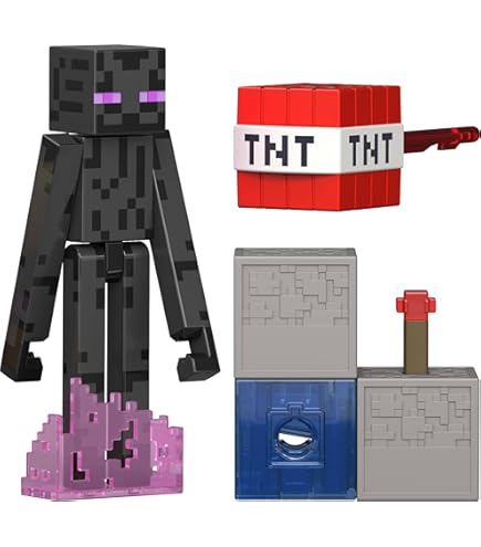 Amazon.com: ​Minecraft Set of 7 Action Figures, World Builder Pack