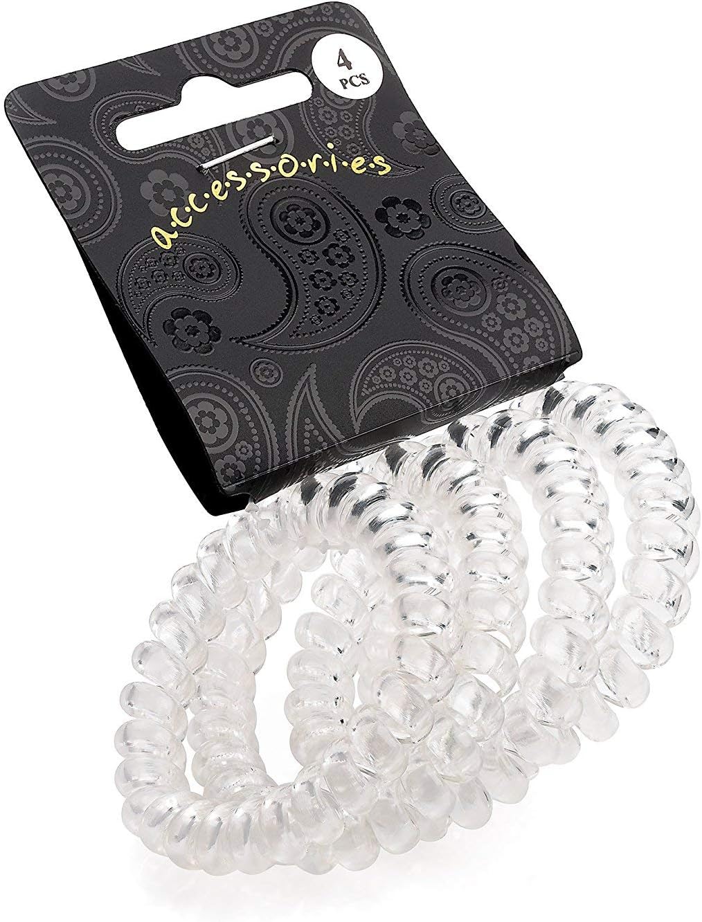 Thick & Thin Snag Free Endless Hair Elastics Bobbles Hair Bands (Spiral