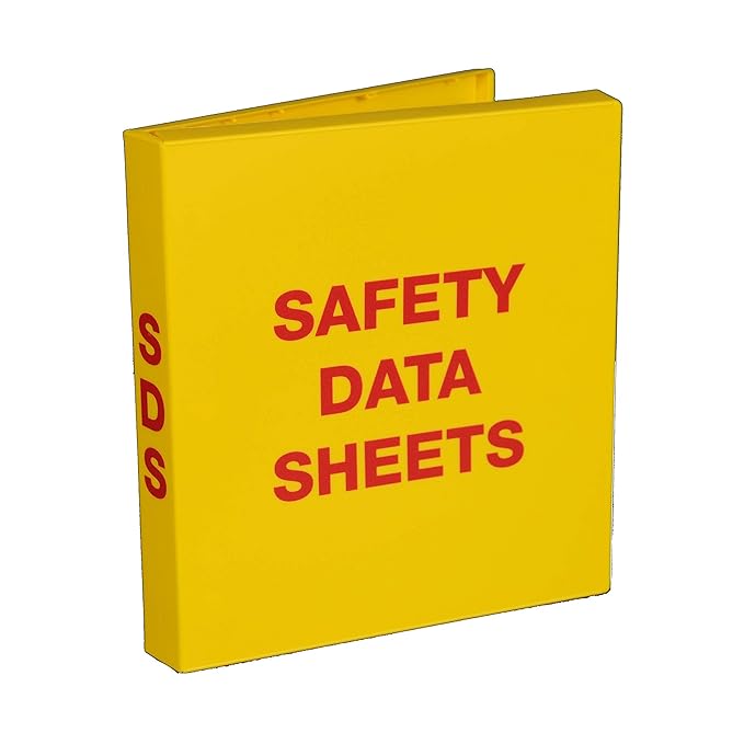 SDS Binder 1.5'' Capacity, (3 Poly rings), Fully Enclosed Office Products