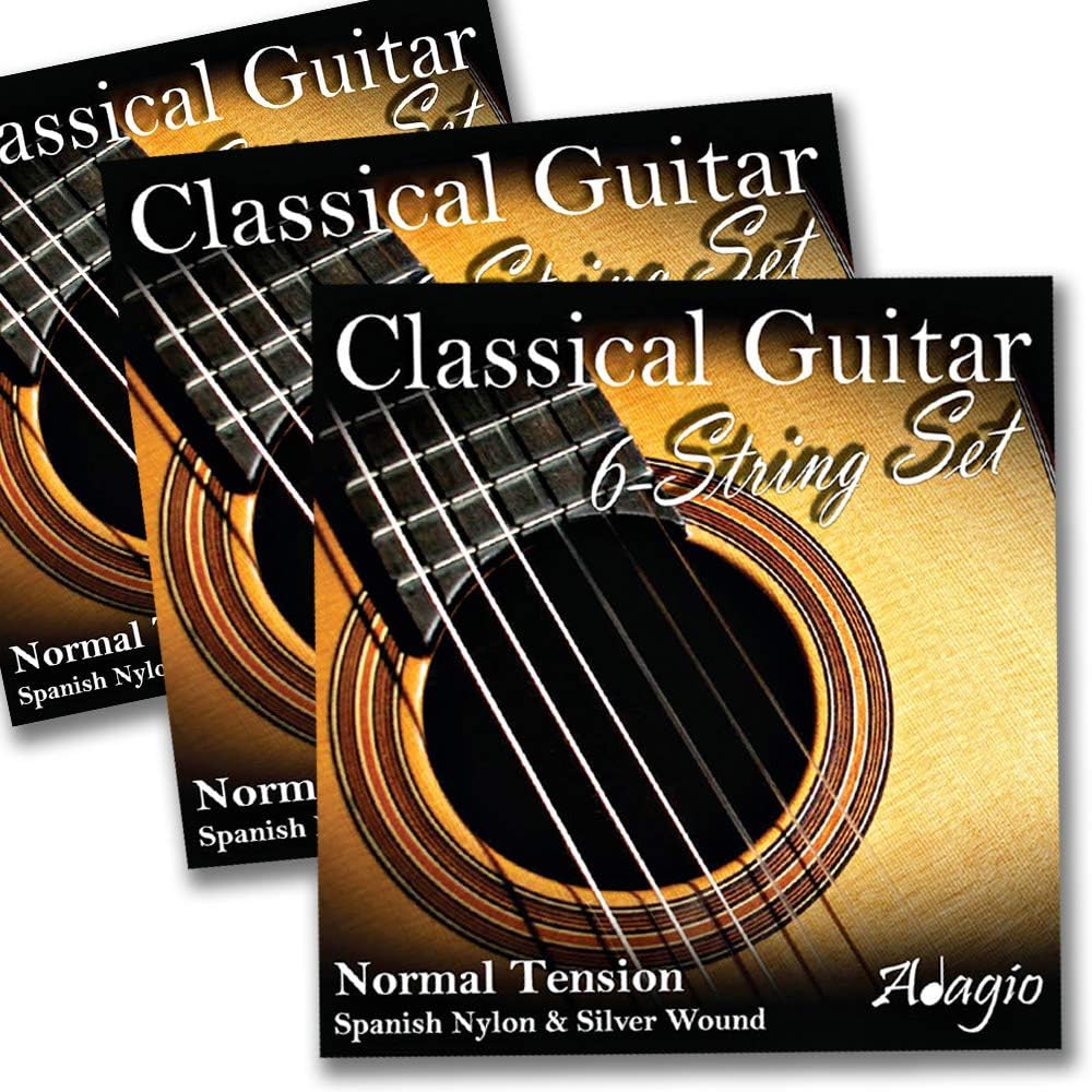 Adagio 3 PACKS Pro Classical Guitar Strings Nylon Strings Three Full