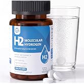 Molecular Hydrogen (H2) Tablets with Magnesium &ndash; 12 PPM Hydrogen Water Tablet for Drinking Water, Antioxidant-Rich, Supports Cellular Health, Recovery &amp; Cognitive Function &ndash; Unflavored, 120 Tablets
