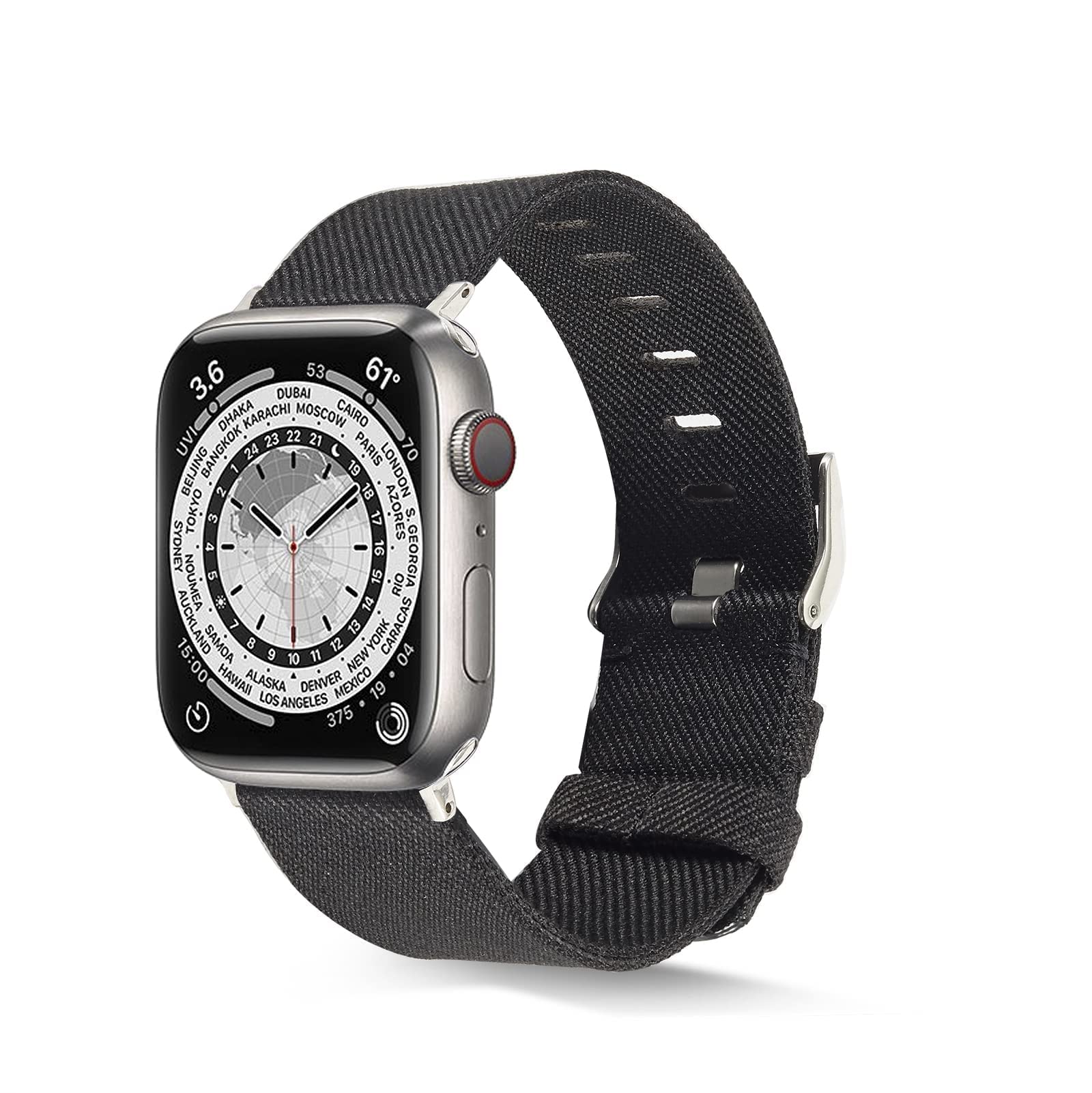 YOUR STORY - BUNDLE Premium Woven Nylon Fabric Band Style Smartwatch Replacement Compatible with Apple Watch Strap 38mm/40mm 42mm/44mm (For 42/44mm Apple Watch, Black&Camouflage&SP42mm)