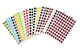 Royal Green Color Coding Round Dot Stickers 1/2