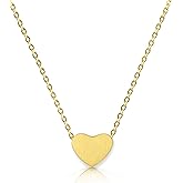 Altitude Boutique Heart Necklace for Women 18kt Gold Rose Gold or Silver PlateChoker or Long Necklace Friendship Dainty Women