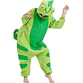 YUTCOTC Adult Chameleon Onesie Pajamas,Chameleon Costume animal Costume