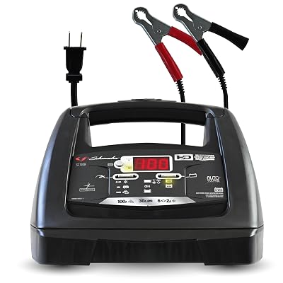 Schumacher Electric 6A Car Battery Charger and 100A Engine Starter, 6-in-1 Solution, Maintainer, 30A Boost, for 6V/12V Power Sport, Automotive, and Marine Batteries, SC1308