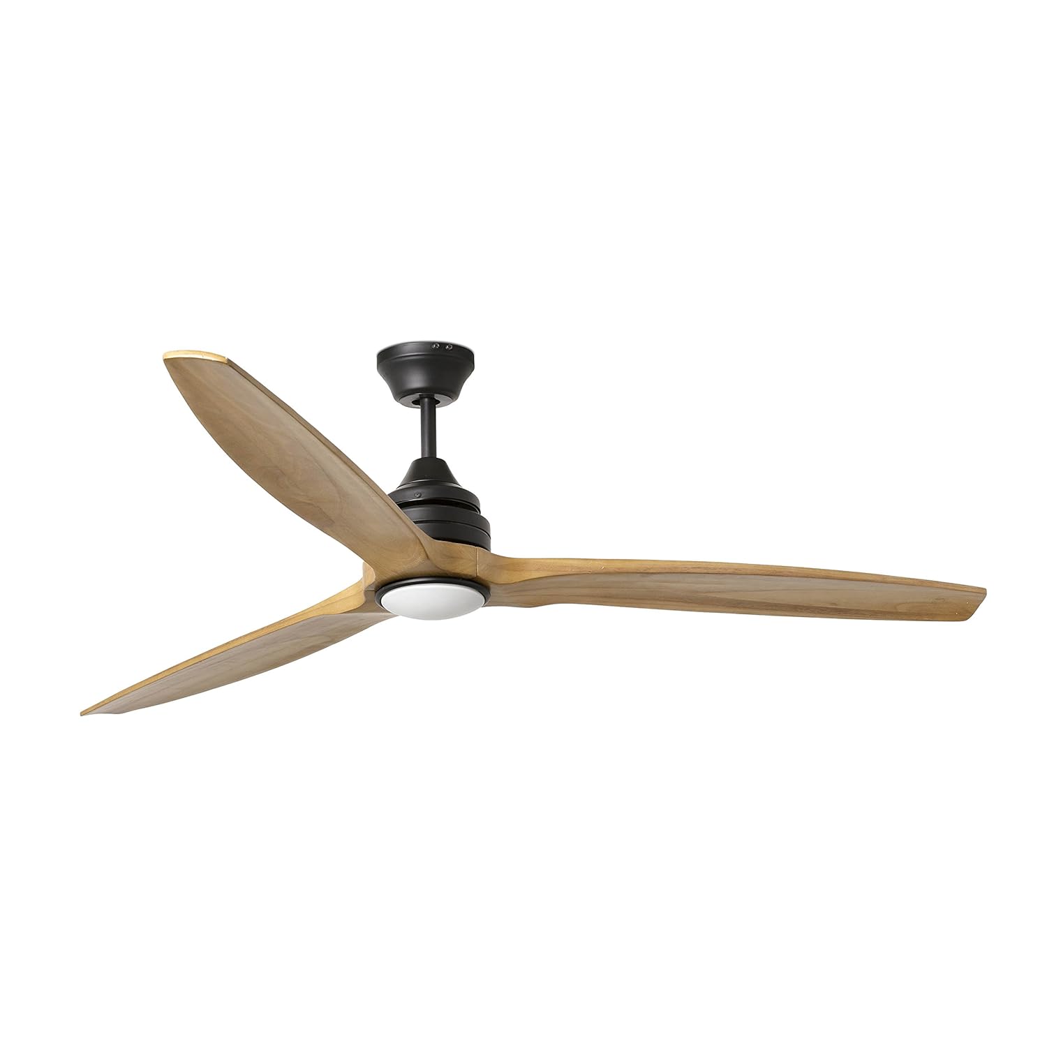 Faro Barcelona 33719 – ALO Ventilador de techo con aspas de madera con luz, color marron [Clase de eficiencia energética A++]