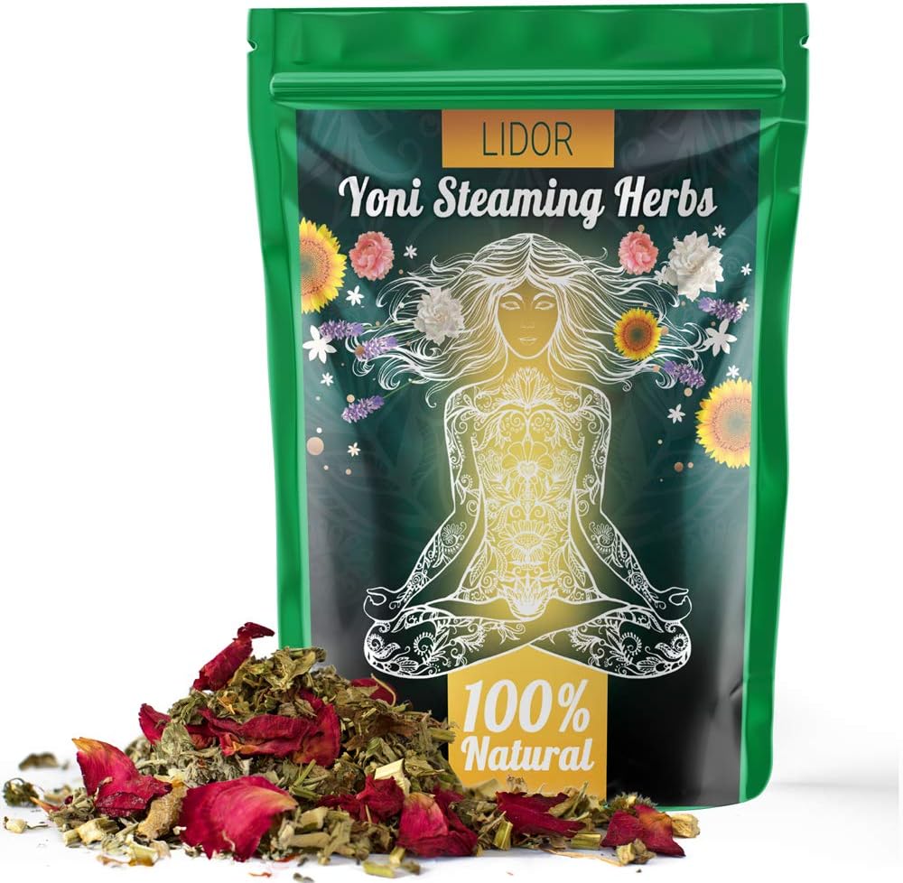 Yoni Vaginial Steaming Herbs Promotes Vaginal Health – 100% Natural V Steam Detox Vee Cleanse Womens Health Feminine Products (4oz / 6 Steams) (8 Herbs , 4 oz)