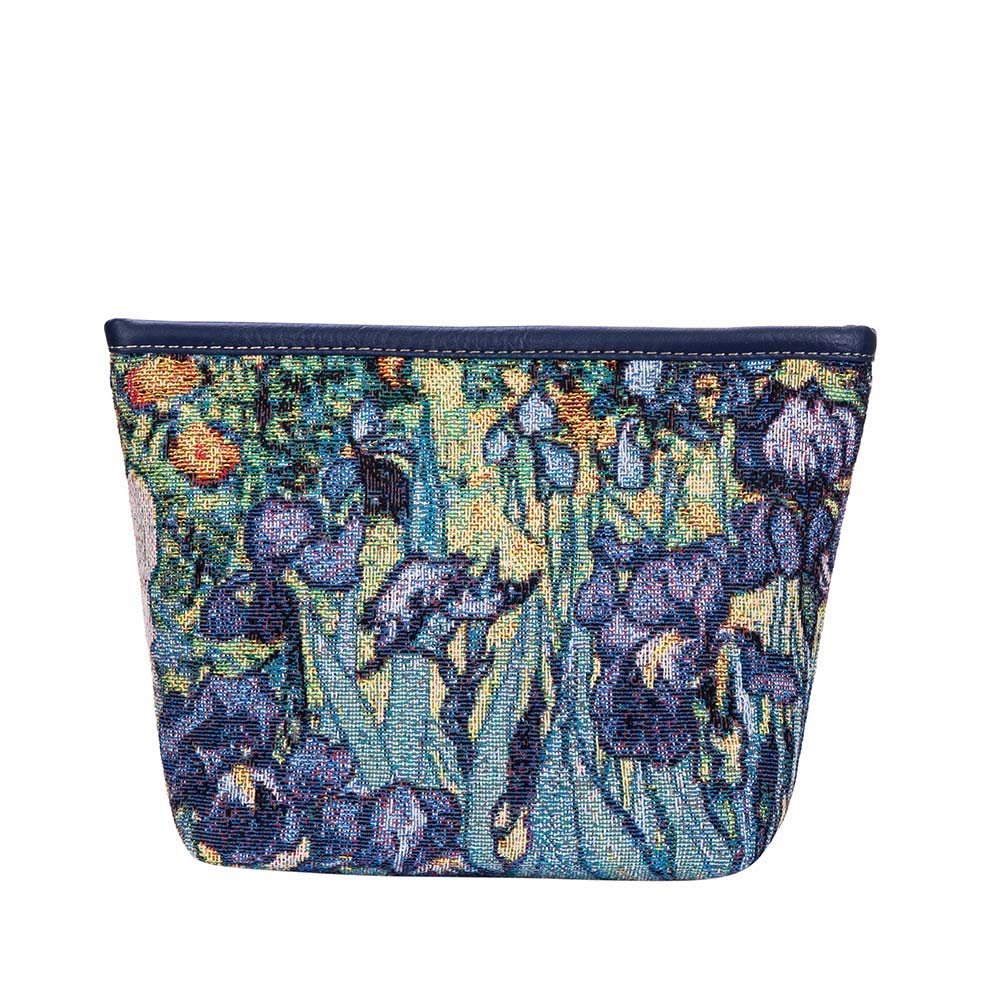 Signare Tapestry Women Bags Inspired by Vincent Van Gogh - Irises (Makeup-Art-VG-IRIS)