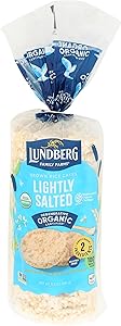 Lundberg Gluten-Free Brown Rice Organic Rice Cakes Lightly Salted -- 8.5 oz