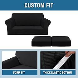 H.VERSAILTEX 3 Piece Stretch Sofa Covers for 2
