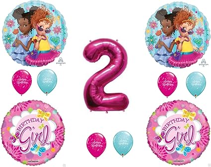 Amazon Com Fancy Nancy Balloons 2nd Birthday Party Decorations