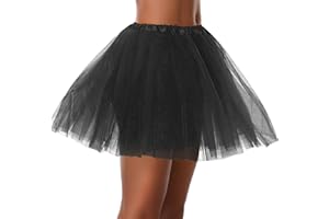 *DAISYSBOUTIQUE* Women Teen Adult Classic Elastic 3 4 5 Layered Tulle Tutu Skirt Costume Bottom