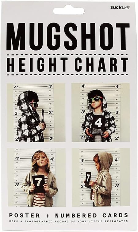 Amazon Co Jp Suck Uk Mugshot Height Chart サックユーケー マグショット ハイトチャート 身長計 壁掛け 子供向け 撮影背景 イギリス雑貨 カメラ