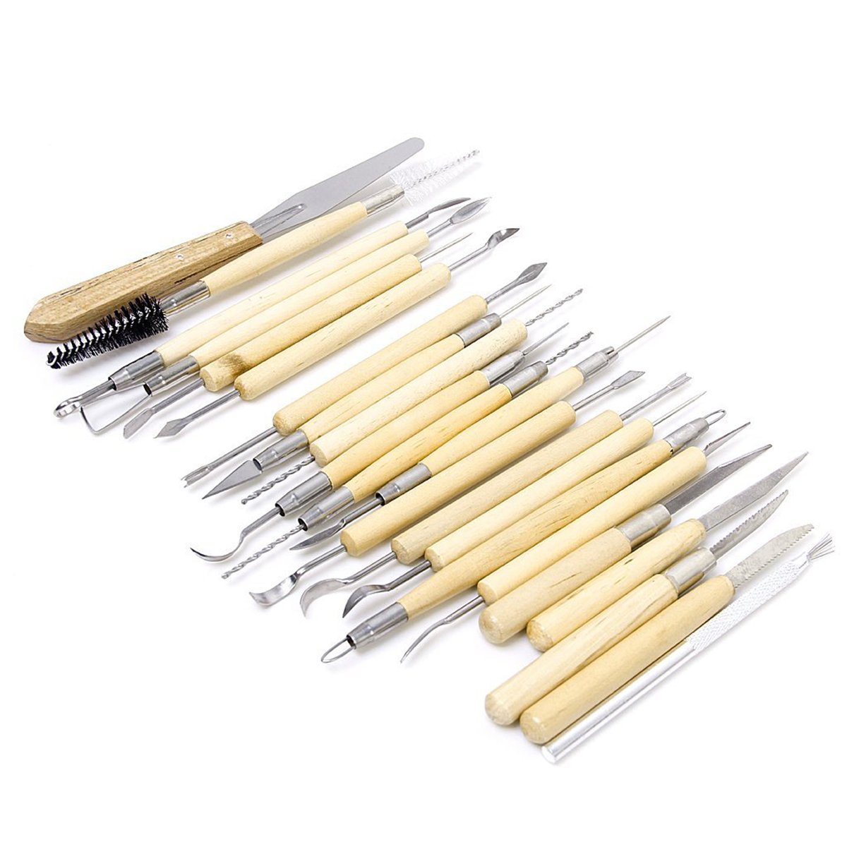 Winomo 22pcs Pottery Clay Sculpture Carving Tool Set