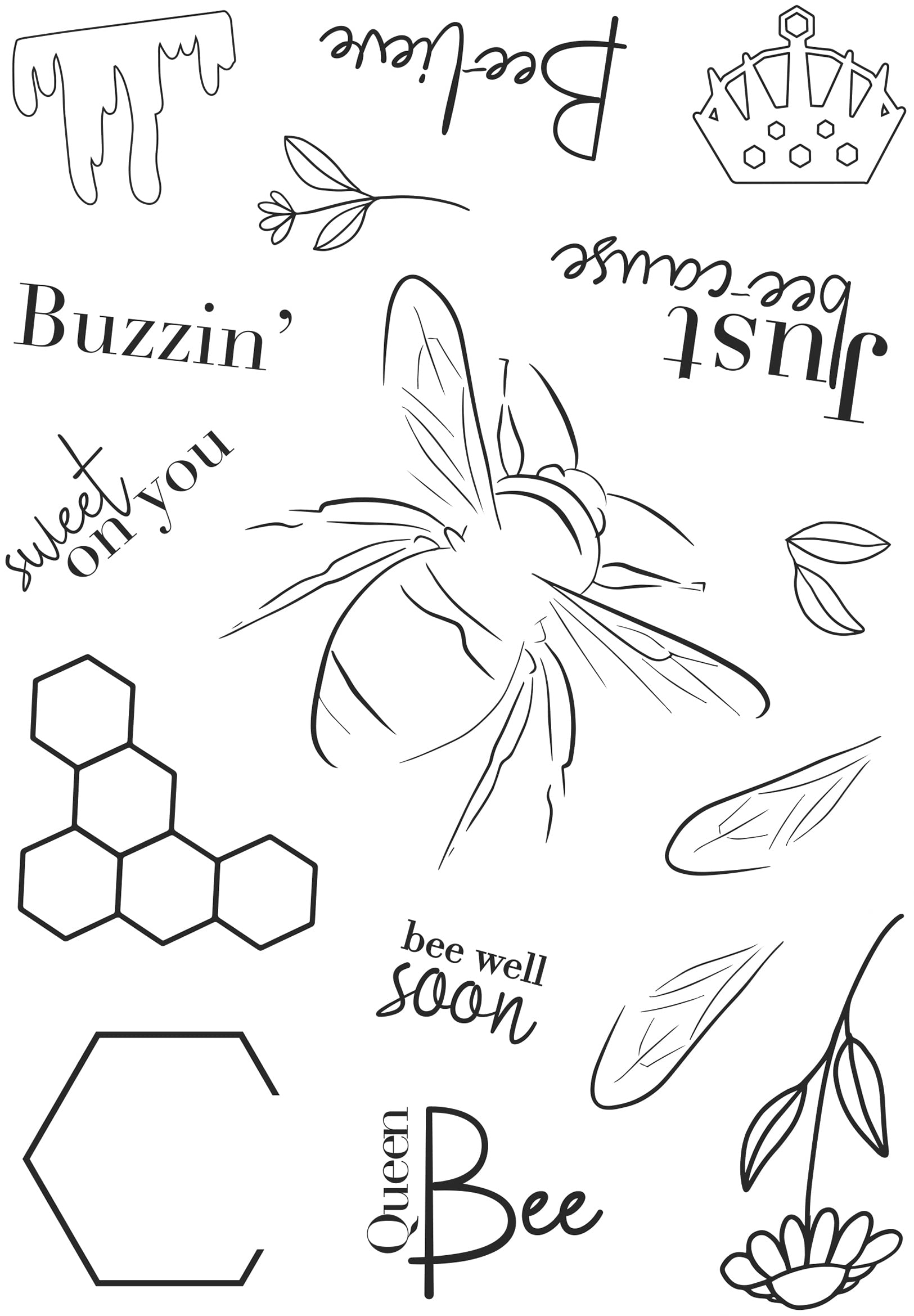 Bonnita Moaby - Queen Bee - Clear Stamp Set