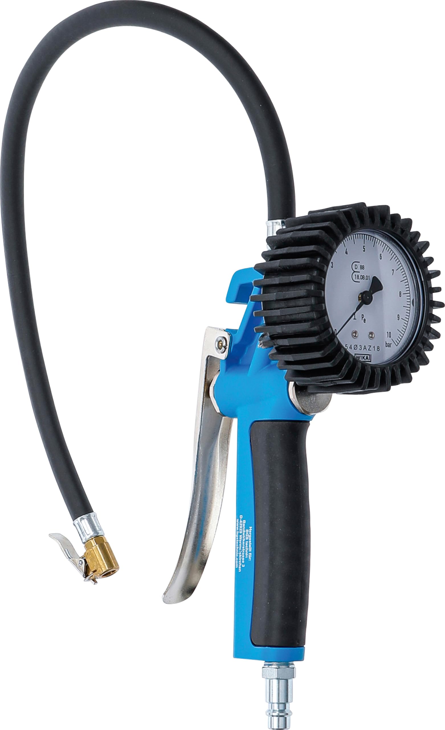 BGS 55410 | Pistol-Grip Air Inflator | calibrated | 0 - 10 bar