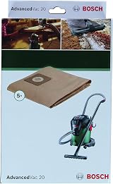 Bosch 5 x Paper Filter Bags for AdvancedVac 20 Vacuum Cleaners view 2