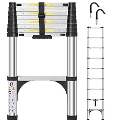 DEZEX Telescoping Ladders 8.5 FT Aluminum Ladder