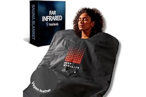 DEEP MODALITY PRO m2 (Premium Edition) Sauna Blanket, Far Infrared Sauna, Infrared Sauna Blanket, Home Sauna, Personal Sauna, Infared Sauna, for Detox & Recovery - Temp control 77-176f, 20 - 60 min, 6ft x 3ft