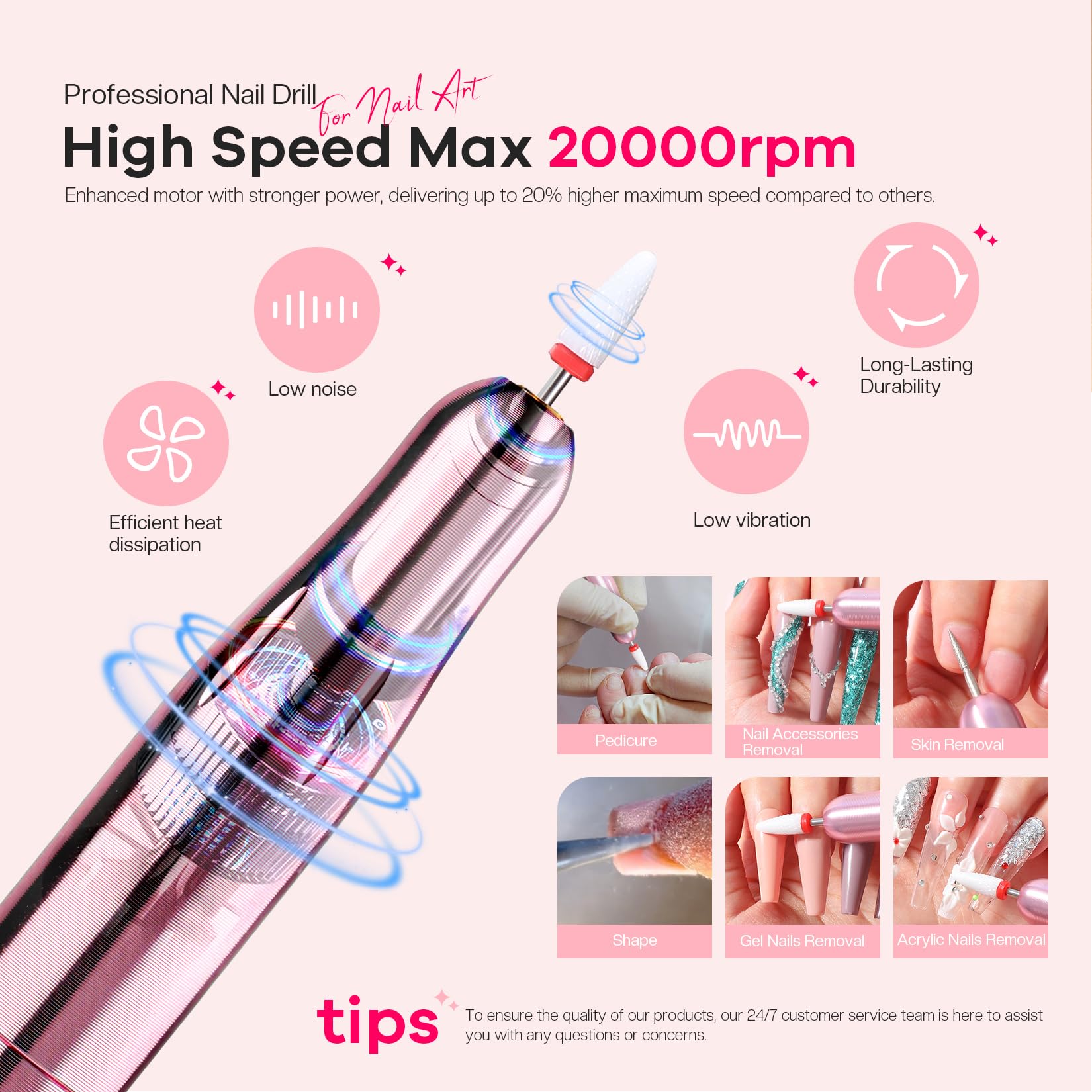 Glamonade Acrylic Nail Kit for Beginners: Professional Acrylic Nail Kit Set with Everything with Drill Powder Nail Art Starter Tech Kit at Home Salon Gift - Image 6