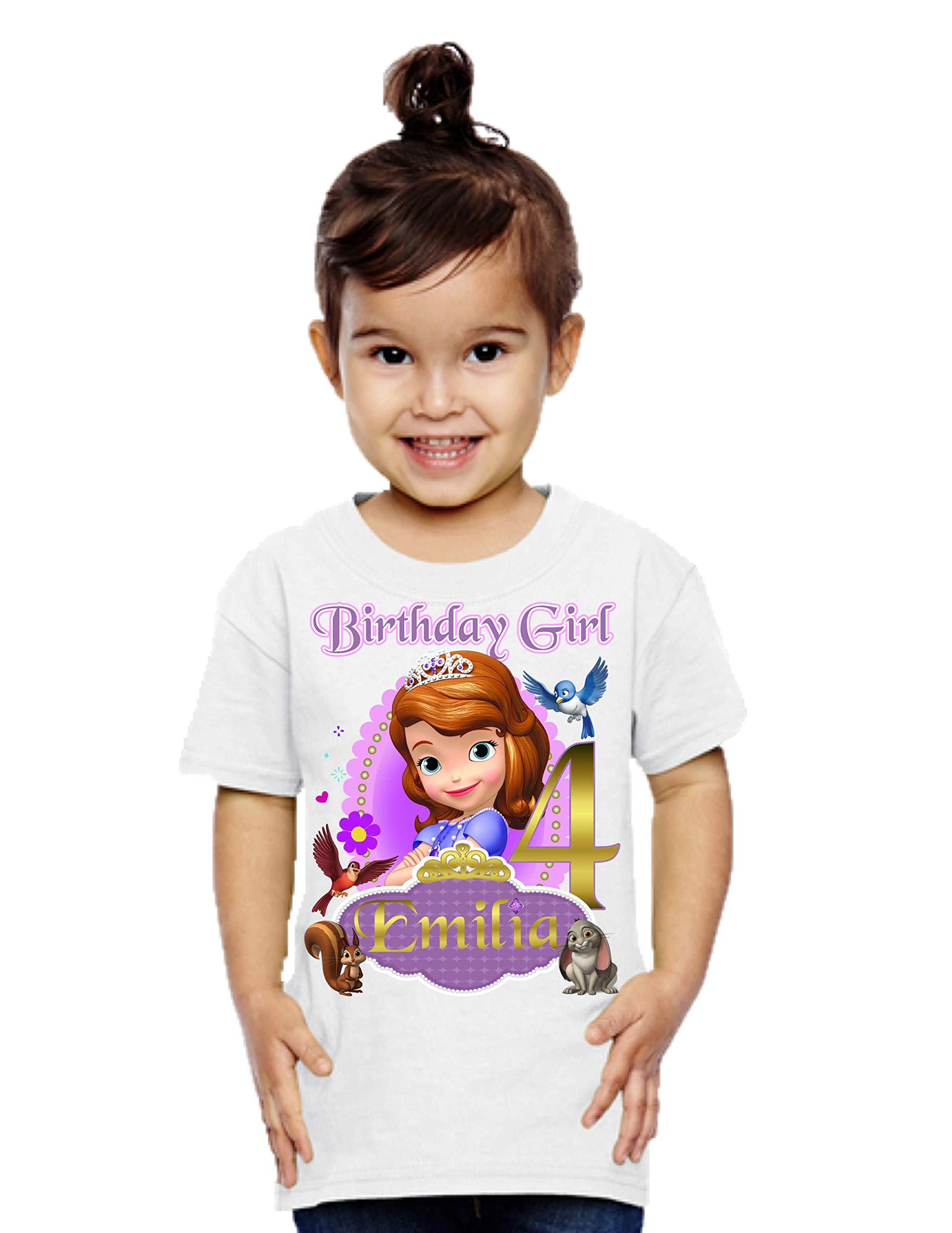 HandmadePersonalized Sofia Birthday Shirt, Add Any Name and Age, Custom Shirts for a Sofia Birthday Party, Family Matching Shirts.