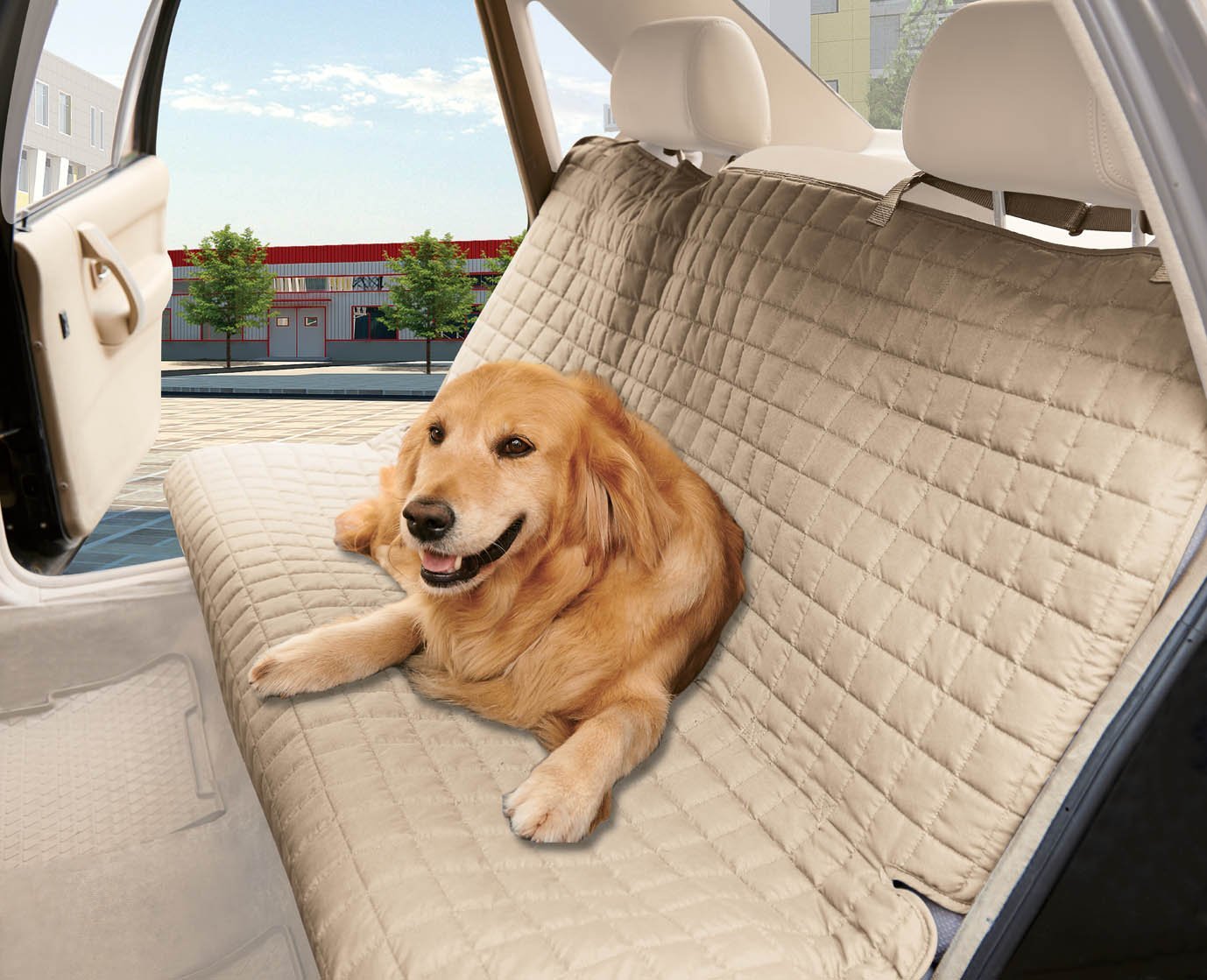 Best honest luxury quilted dog car seat cover