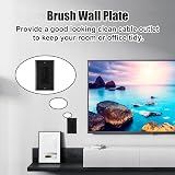 Misuyue Brush Wall Plate 2 Pack Black Cable Management Cover for Outlets view 8