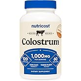 Nutricost Colostrum 1000mg, 120 Capsules - Gluten Free & GMO Free, 60 Servings
