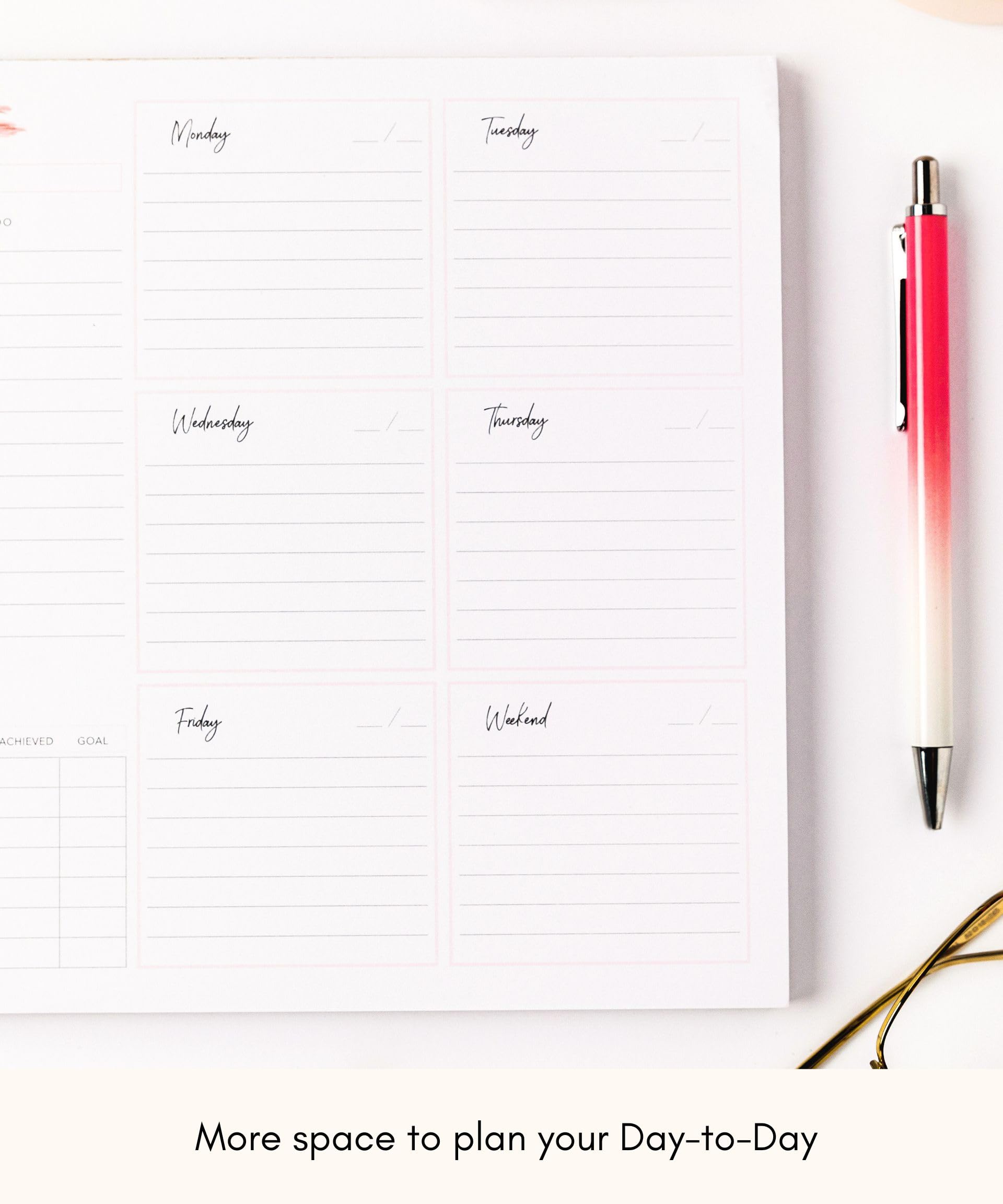 Mua Lamare Weekly Planner Notepad – Premium Undated Weekly To Do List ...
