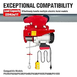 Manual Trolley for I-Beam 2200lbs with Heavy Duty 6