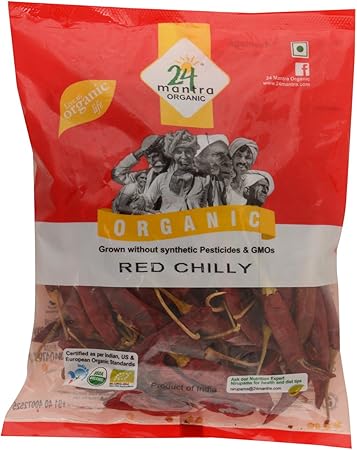 24 Mantra Organic Red Stick Chilly, 100g