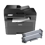 Brother MFC-L2820DW XL Wireless Compact Monochrome All-in-One Laser Printer with Copy, Scan and Fax, Duplex, Black & White | Up to 4,200 Pages of Toner Included(1), Works with Alexa