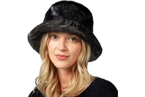 CHOK.LIDS Everyday Winter Fur Bucket Hat Unisex Trendy Soft Fluffy Warm Lightweight Fleece Fisherman Cap for Women Men