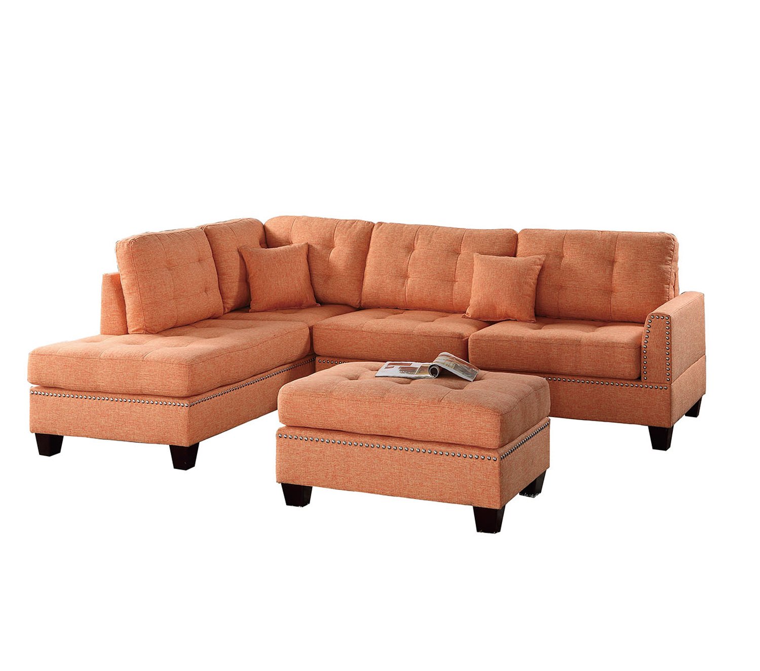 Best Orange Modern Sectional Sofa